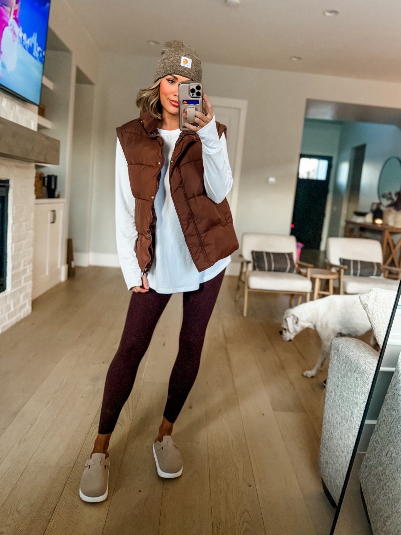 Tee on sale for $17 great for layering wearing a medium 
Vest size medium
Leggings size small

#LTKOver40 #LTKGiftGuide #LTKCyberWeek