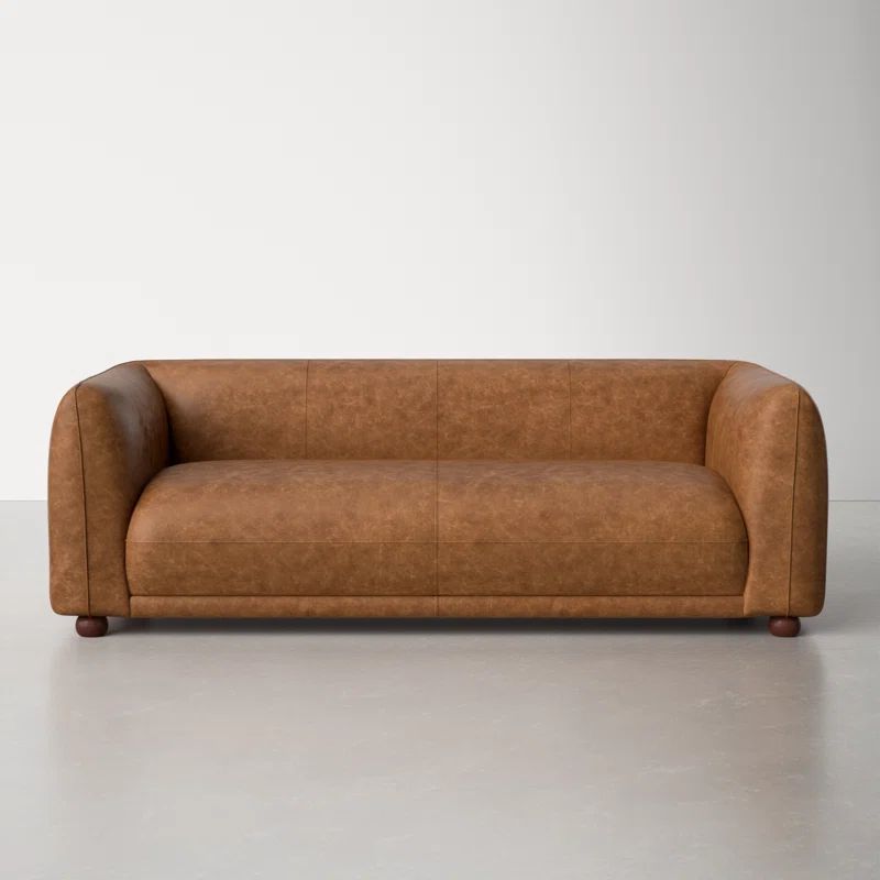 Julio 87'' Genuine Leather Sofa | Wayfair North America