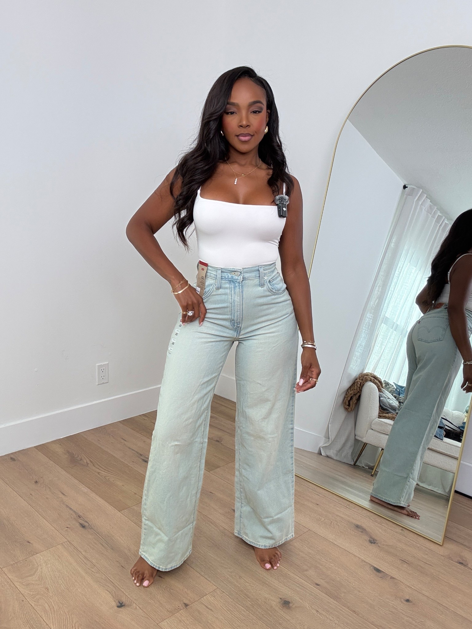 In a 27x31

Size small I’m 5’4 | 140lbs | 36D -27 -40  IG & YT: kirasfashionfinds TT: kiraabboud
