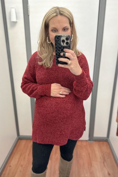 These $20 chenille sweaters from Walmart are amazing!! I’m wearing a size small in the maroon at 34+ weeks pregnant. It’s perfect length for leggings, too!! 

Fall outfits, thanksgiving outfit, holiday outfits, Walmart style, bump friendly, boots 

#LTKSeasonal #LTKHoliday #LTKbump