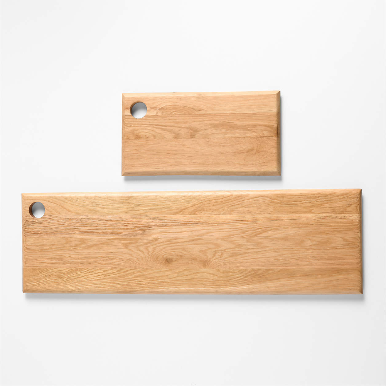 Madeira Large Oak Wood Serving Board | Crate & Barrel | Crate & Barrel