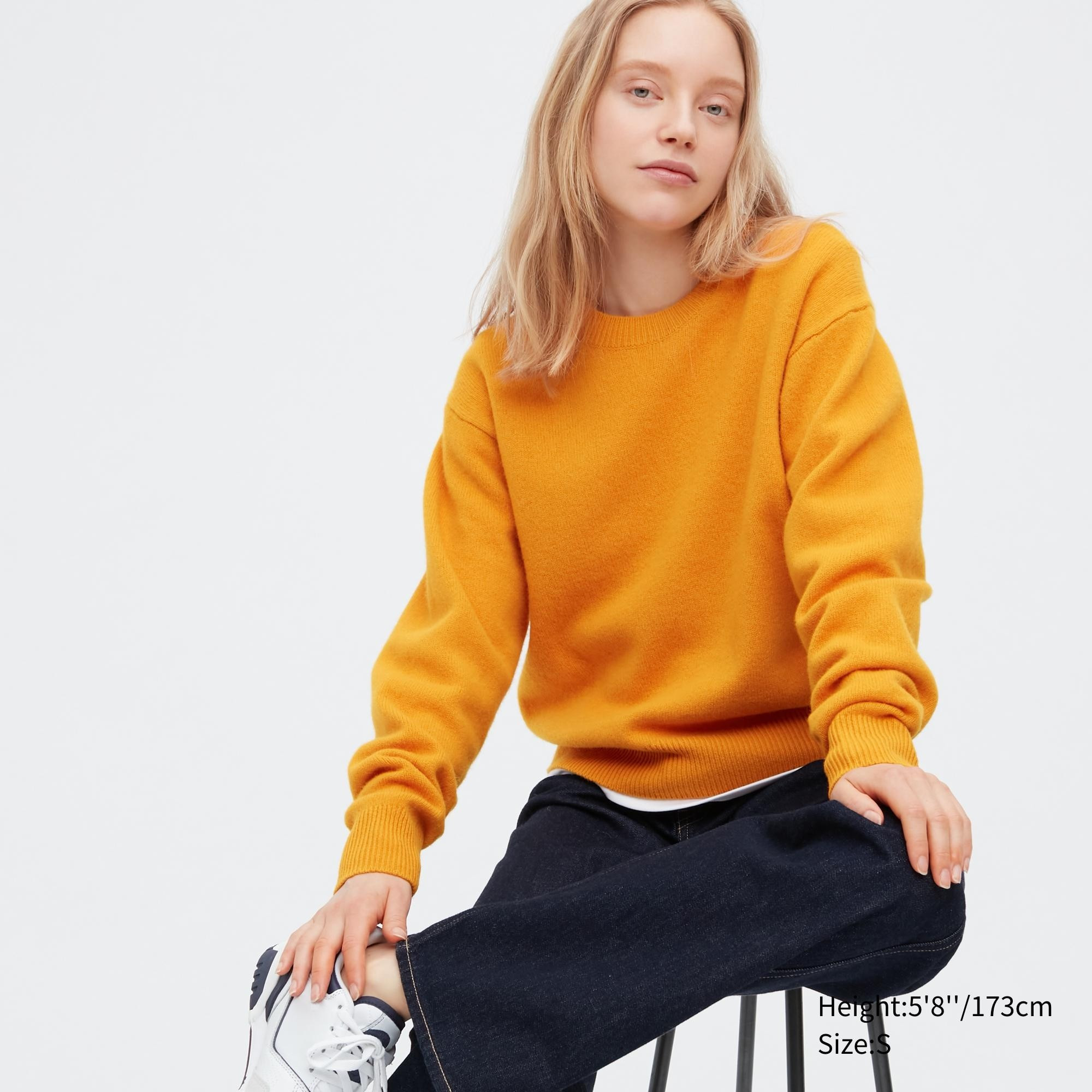 Premium Lambswool Crew Neck Long-Sleeve Sweater | UNIQLO (US)