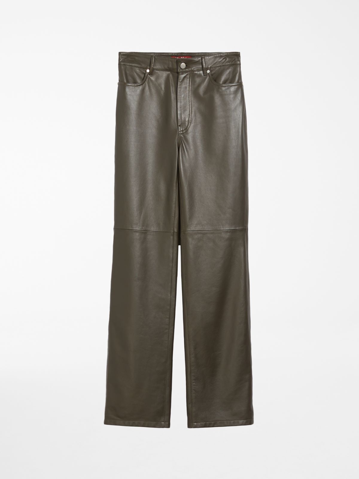 Leather trousers , kaki |  "TONY" Max Mara | MaxMara