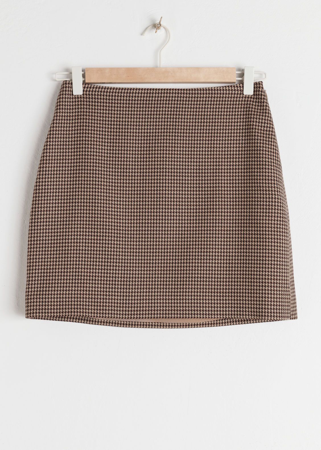 Houndstooth Mini Skirt - Beige | & Other Stories (EU + UK)