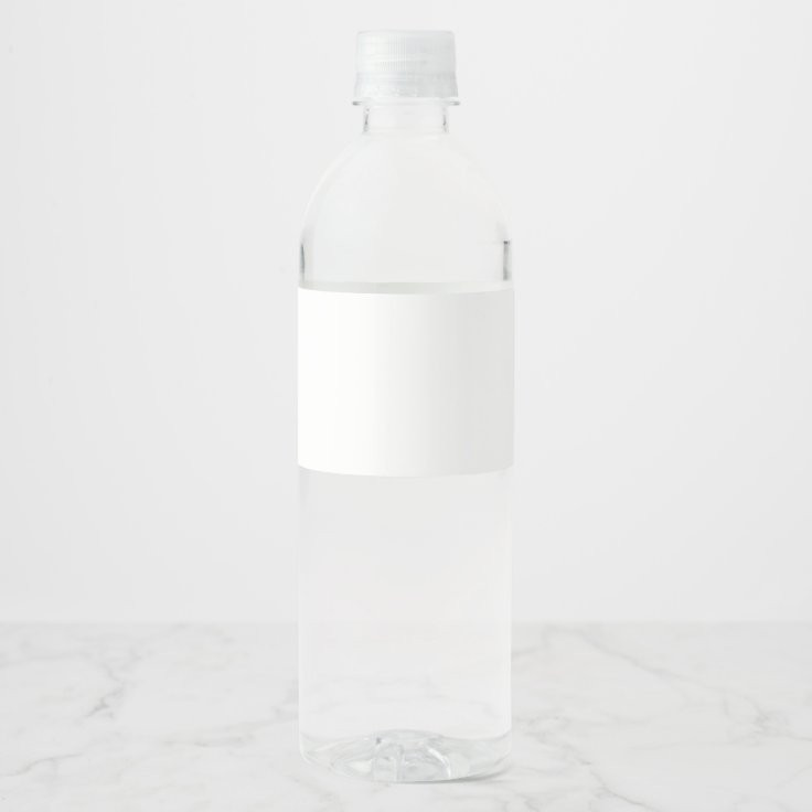 Create Your Own Water Bottle Label (8" x 2.125") | Zazzle | Zazzle