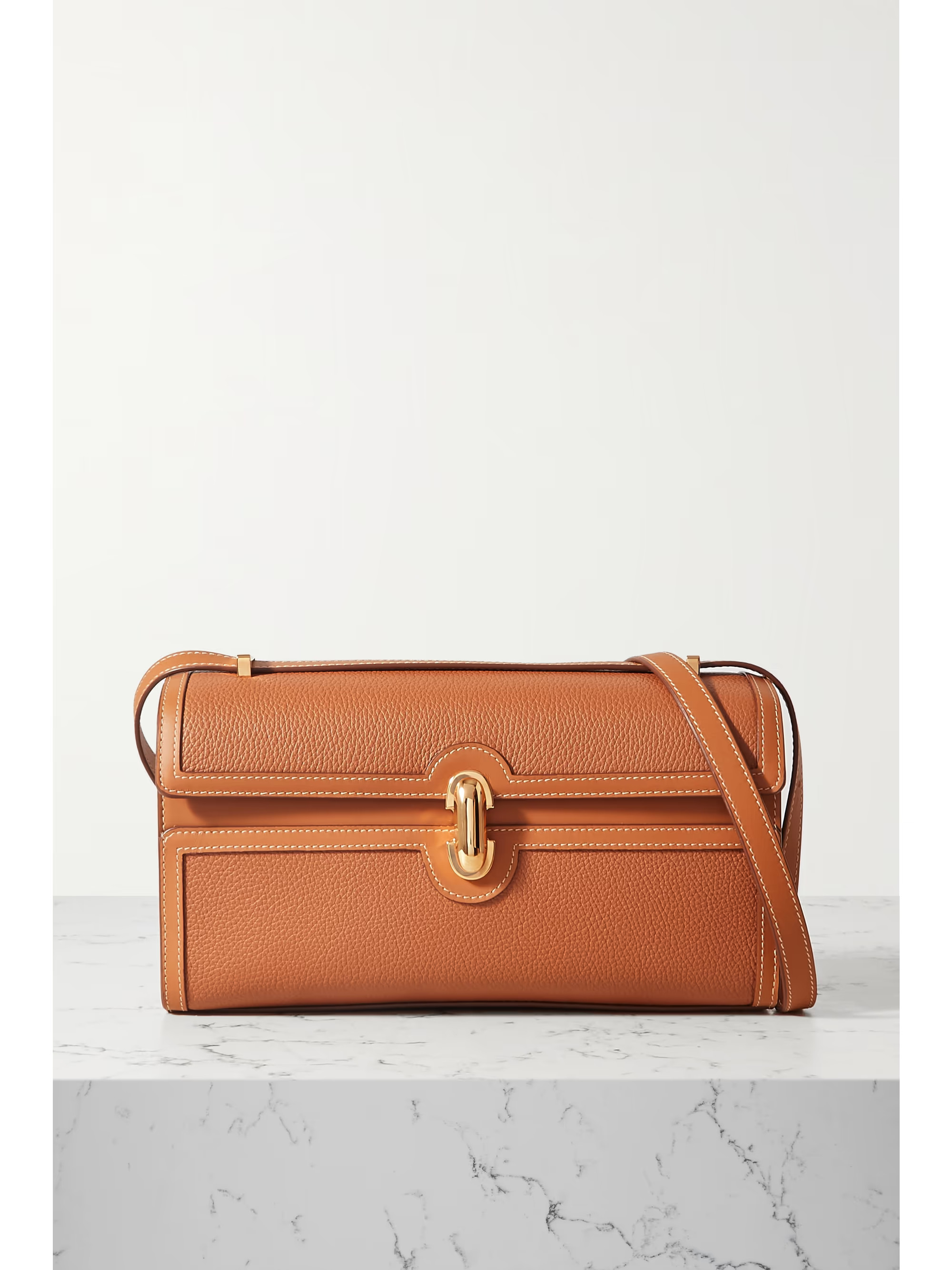 SAVETTESymmetry 26 textured-leather shoulder bag | NET-A-PORTER (US)