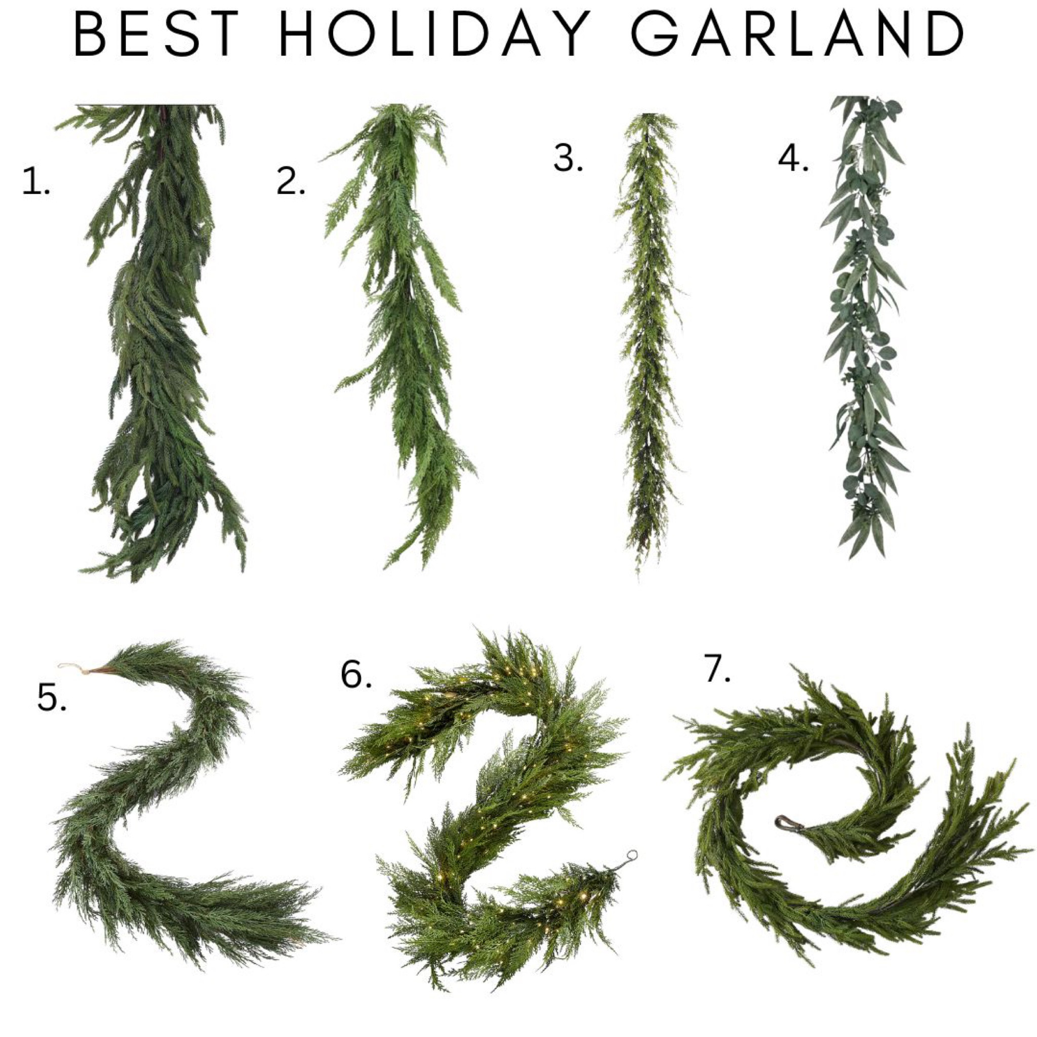 Garland 
Faux garland 


#LTKSeasonal #LTKHoliday #LTKhome