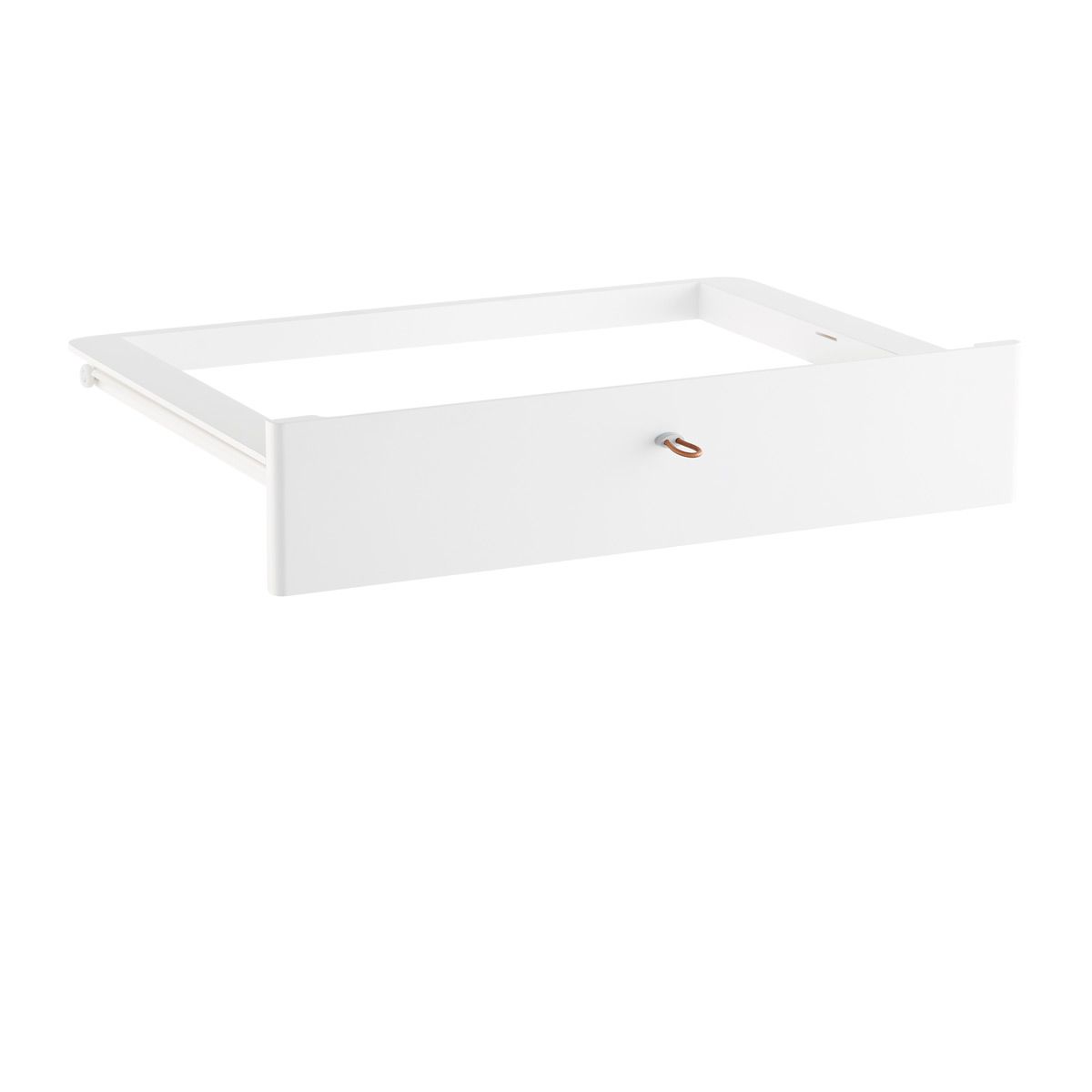 Elfa Decor 1-Runner Drawer Front and Frame Set White | The Container Store