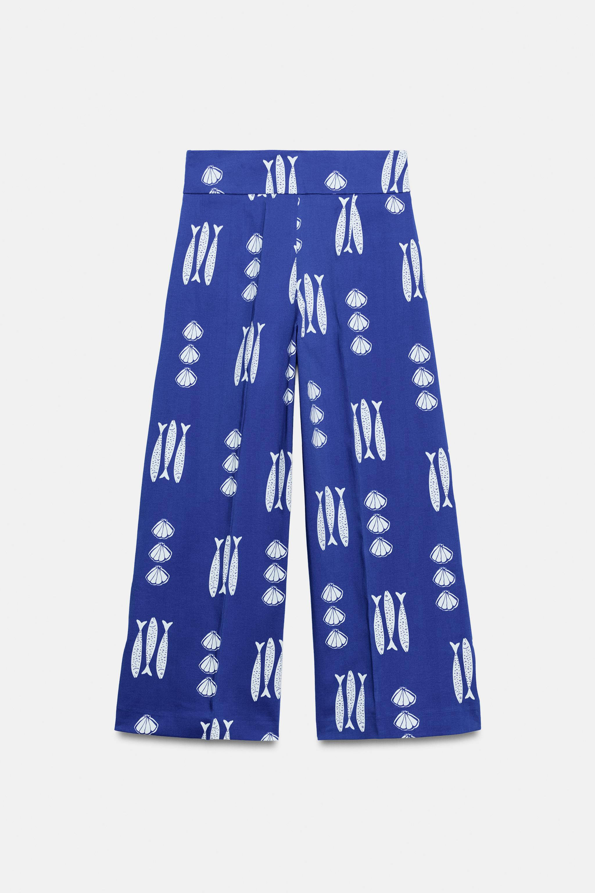PRINTED CULOTTES WITH BOWS | Zara UK