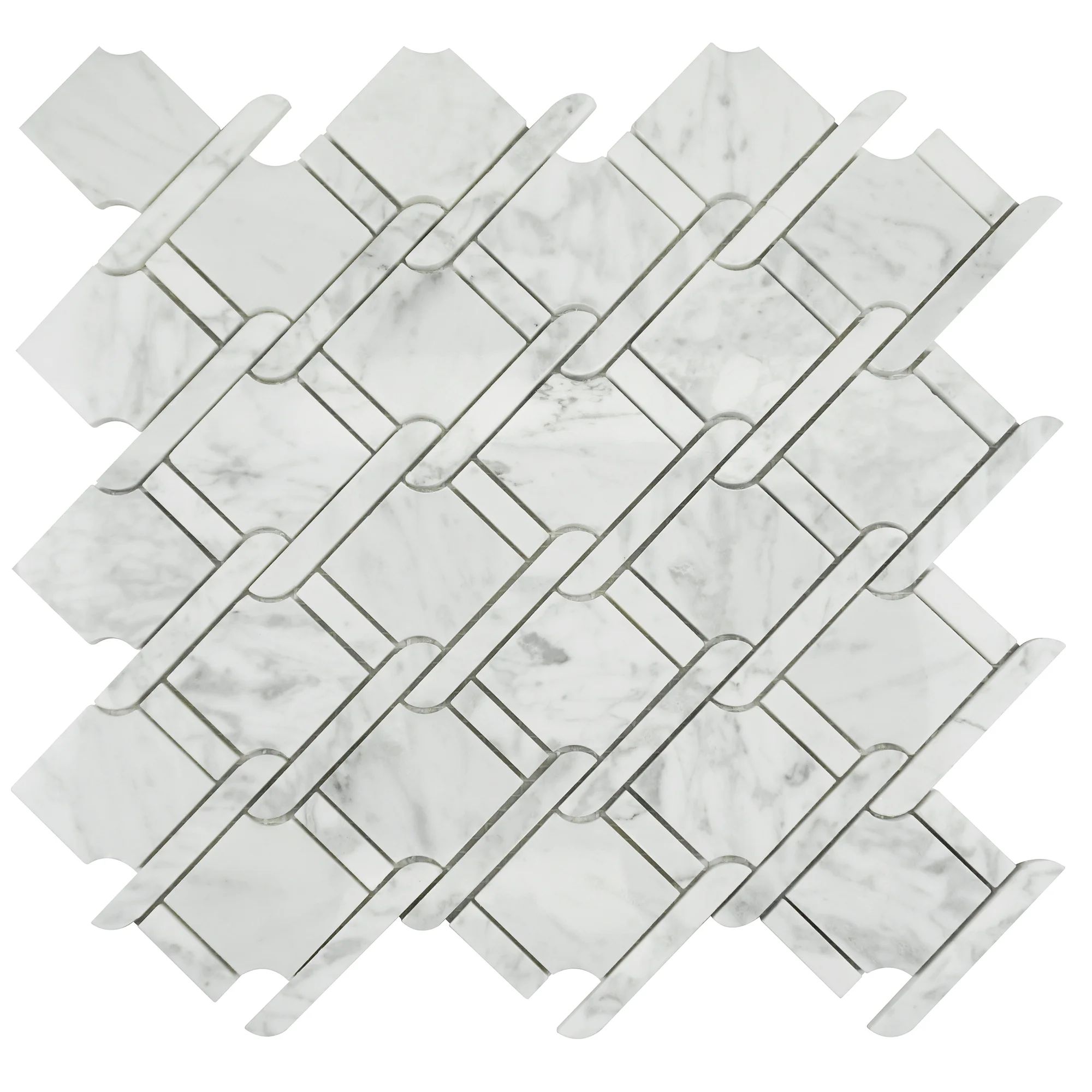 Dorota Carrara Basket Weave Mosaic Wall Floor Tile | Wayfair Professional