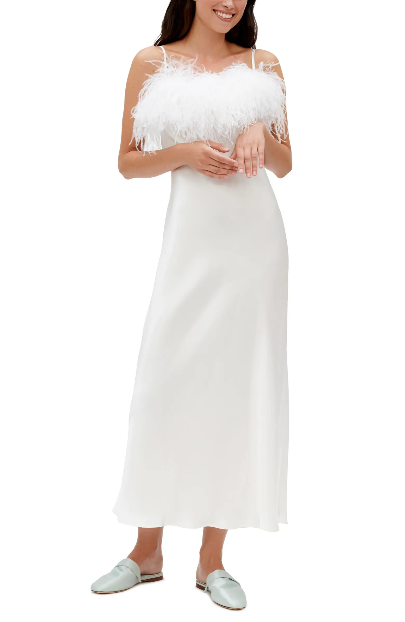 Sleeper Boheme Feather Nightgown | Nordstrom | Nordstrom