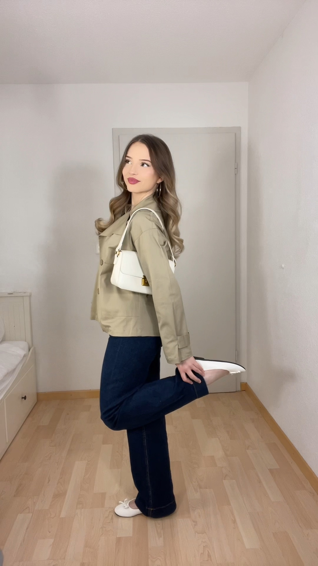 trenchcoat ballerinas