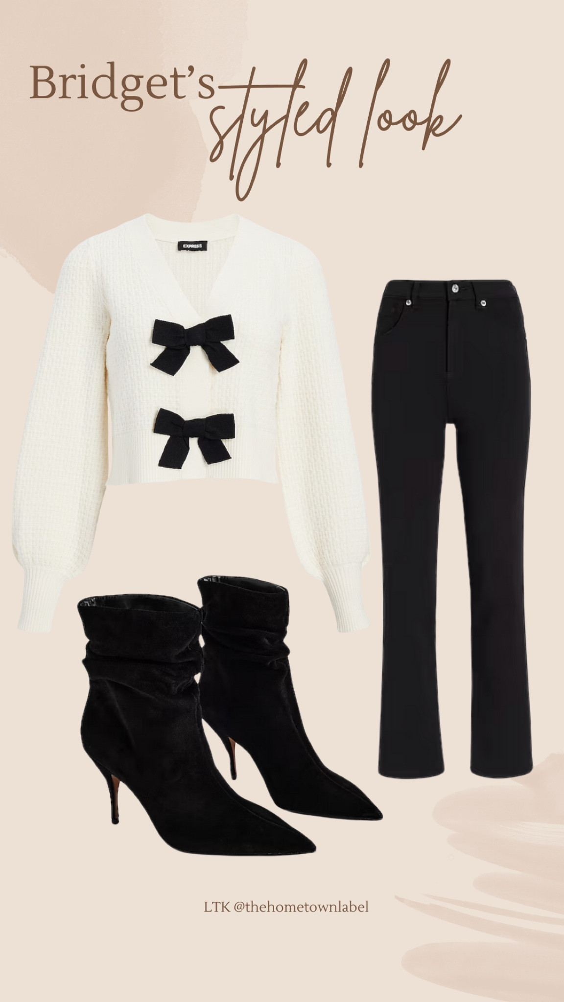 Holiday outfit
Bow sweaterr