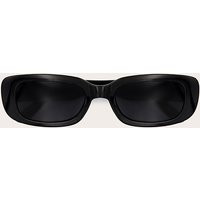 Black Slim Rectangular Sunglasses | PrettyLittleThing US