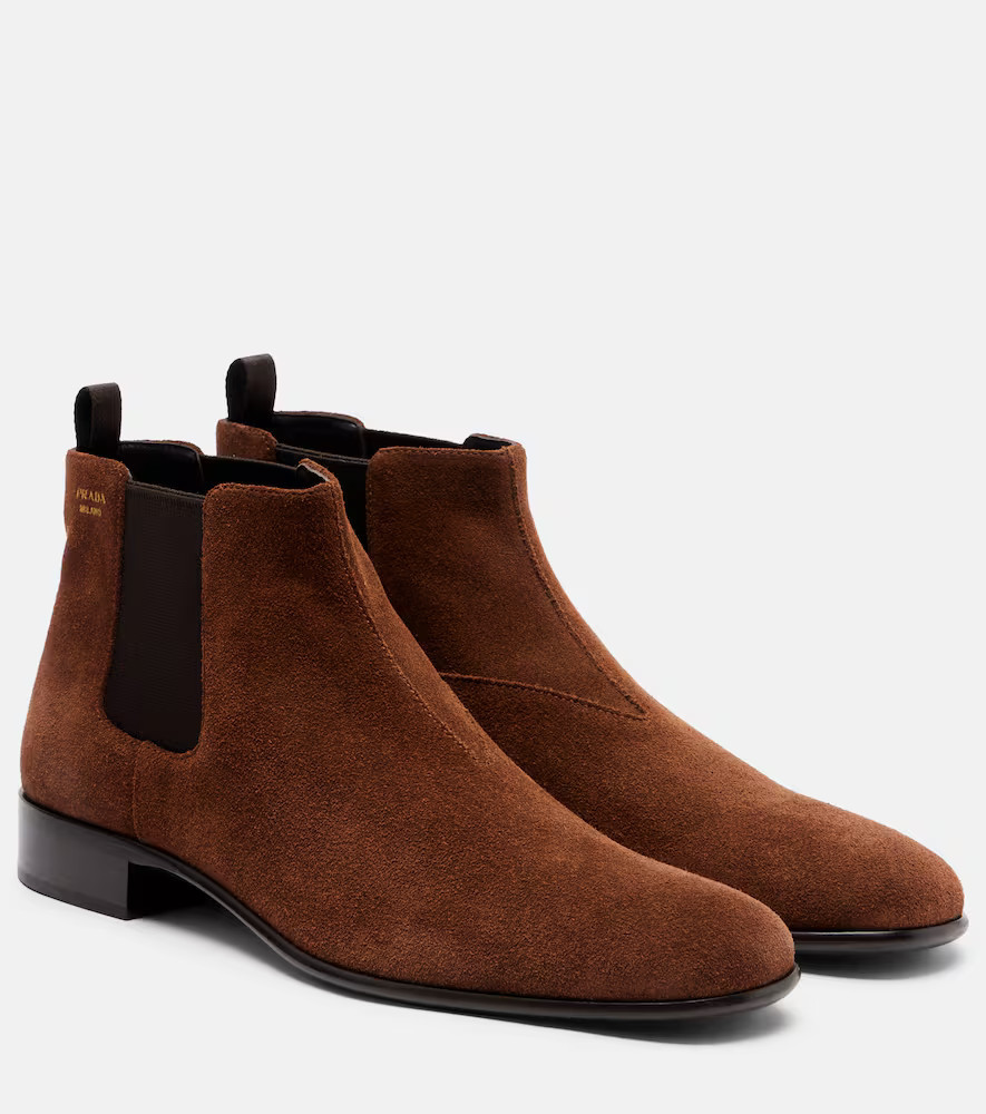 Prada Suede Chelsea boots | Mytheresa (US/CA)