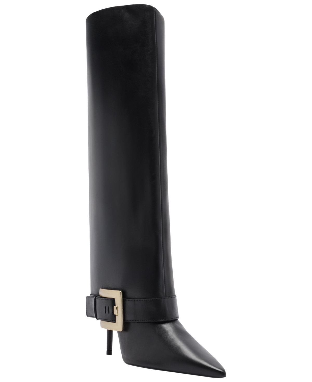 Arezzo Women's Kenny Mid Stiletto Buckle Dress Boots - Black | Macy's