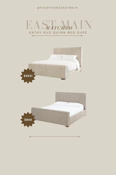 matched // kathy kuo quinn bed dupe - beautiful bed under $850 for a king! 

#LTKhome