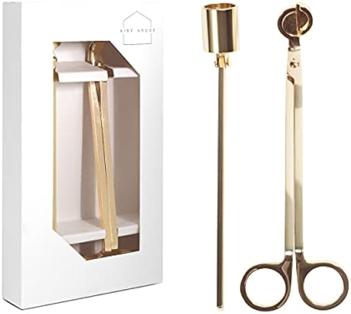 Candle Wick Trimmer and Candle Snuffer Accessory Set – Gold | Amazon (US)