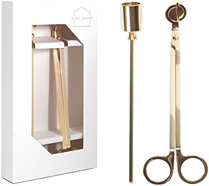 Candle Wick Trimmer and Candle Snuffer Accessory Set – Gold | Amazon (US)