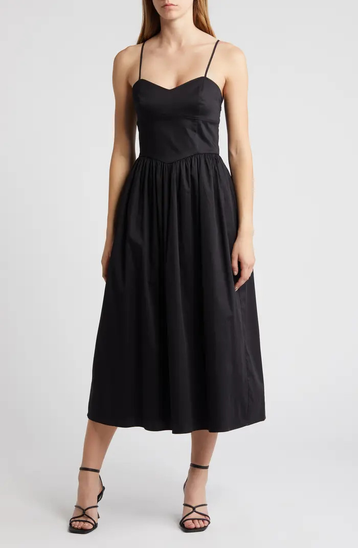 French Connection Florida Fit & Flare Midi Dress | Nordstrom | Nordstrom