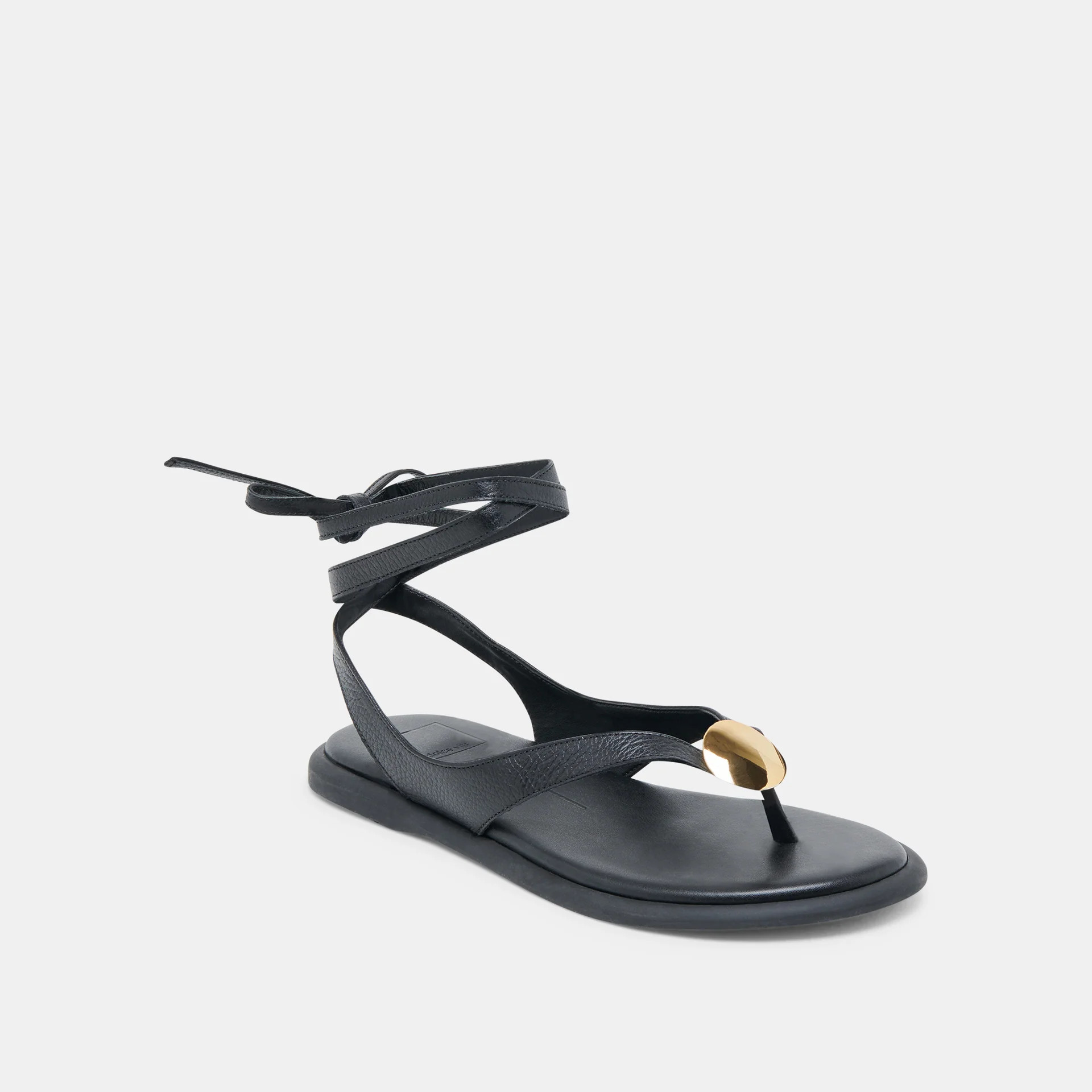 Judy Black Leather Sandals | Dolce Vita | DolceVita.com
