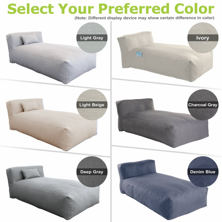 Modern ANNY-H Lounge Chair Modular Outdoor Sofa Chair, Water-Resistant Sun Lounger, Comfy Patio P... | Walmart (US)