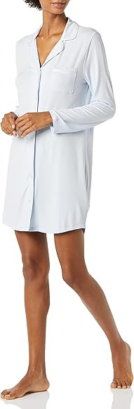 Amazon Essentials Women's Piped Nightshirt (Available in Plus Size) | Amazon (US)