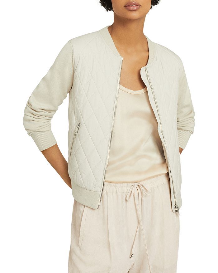 Ayla Quilted Knit Sleeve Bomber Jacket | Bloomingdale's (US)