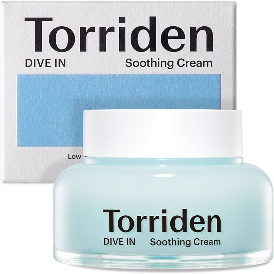Torriden DIVE-IN Hyaluronic Acid Soothing Cream 3.38 fl oz | Revitalizing Facial Moisturizer for ... | Amazon (US)