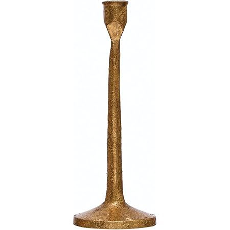 Creative Co-Op Hand-Forged Metal Taper, Antique Brass Finish Candle Holder | Amazon (US)