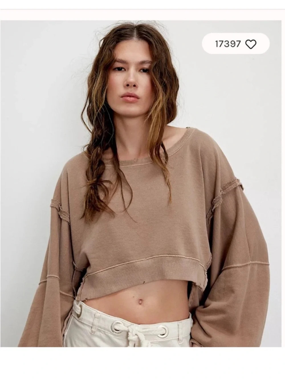 Free People Cropped Camden in Dusted Cocoa | Poshmark