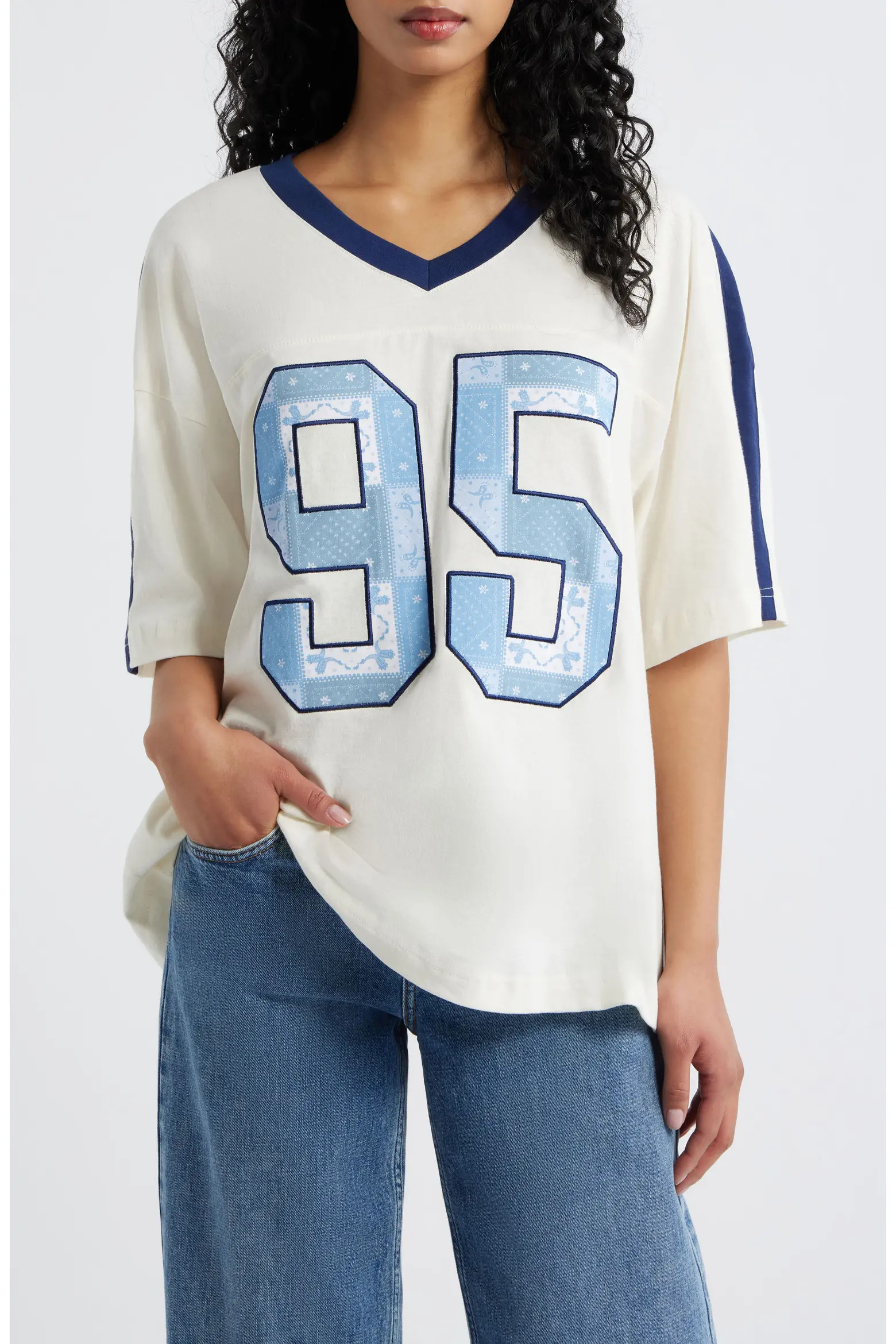 Quilt Graphic Cotton Top (Women) | Nordstrom | Nordstrom