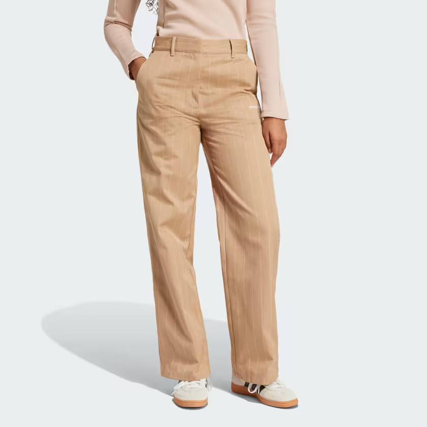 Pinstripe Twill Loose Pants | adidas (US)