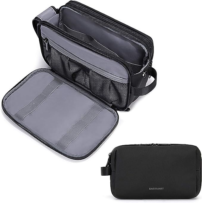 BAGSMART Toiletry Bag for Men, Travel Toiletry Organizer Dopp Kit Water-resistant Shaving Bag for... | Amazon (US)