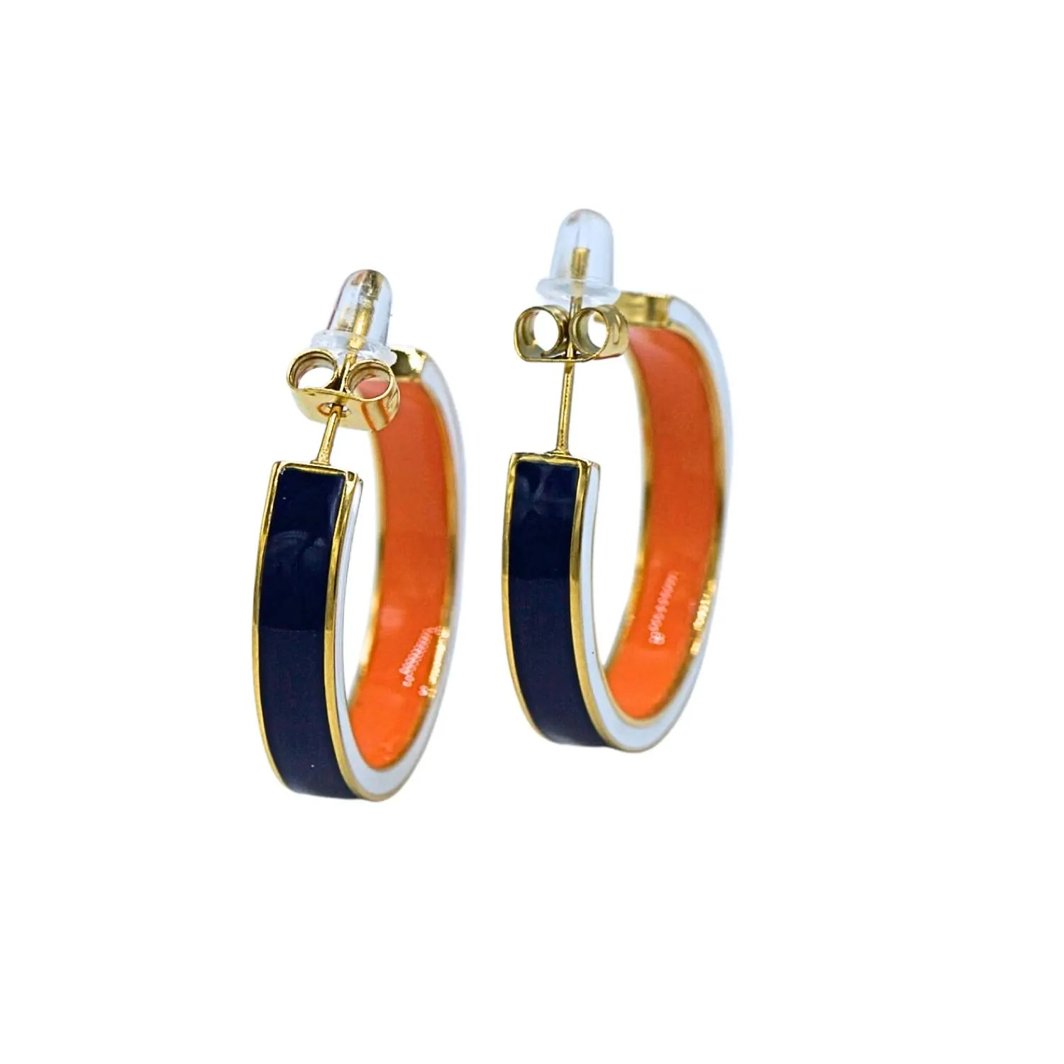 College Gameday 50/50 hoops earrings: Auburn | Etsy (Global)