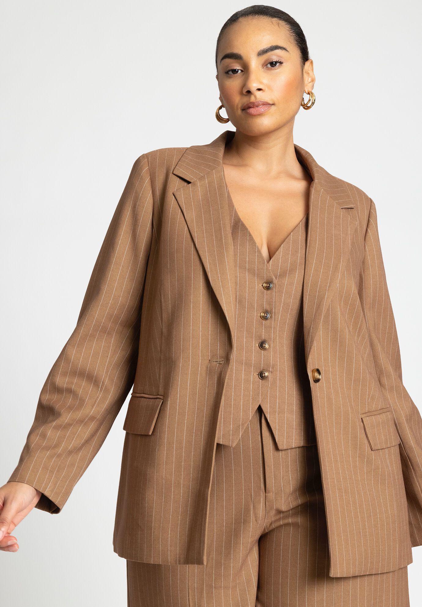 Pinstripe Blazer | Eloquii