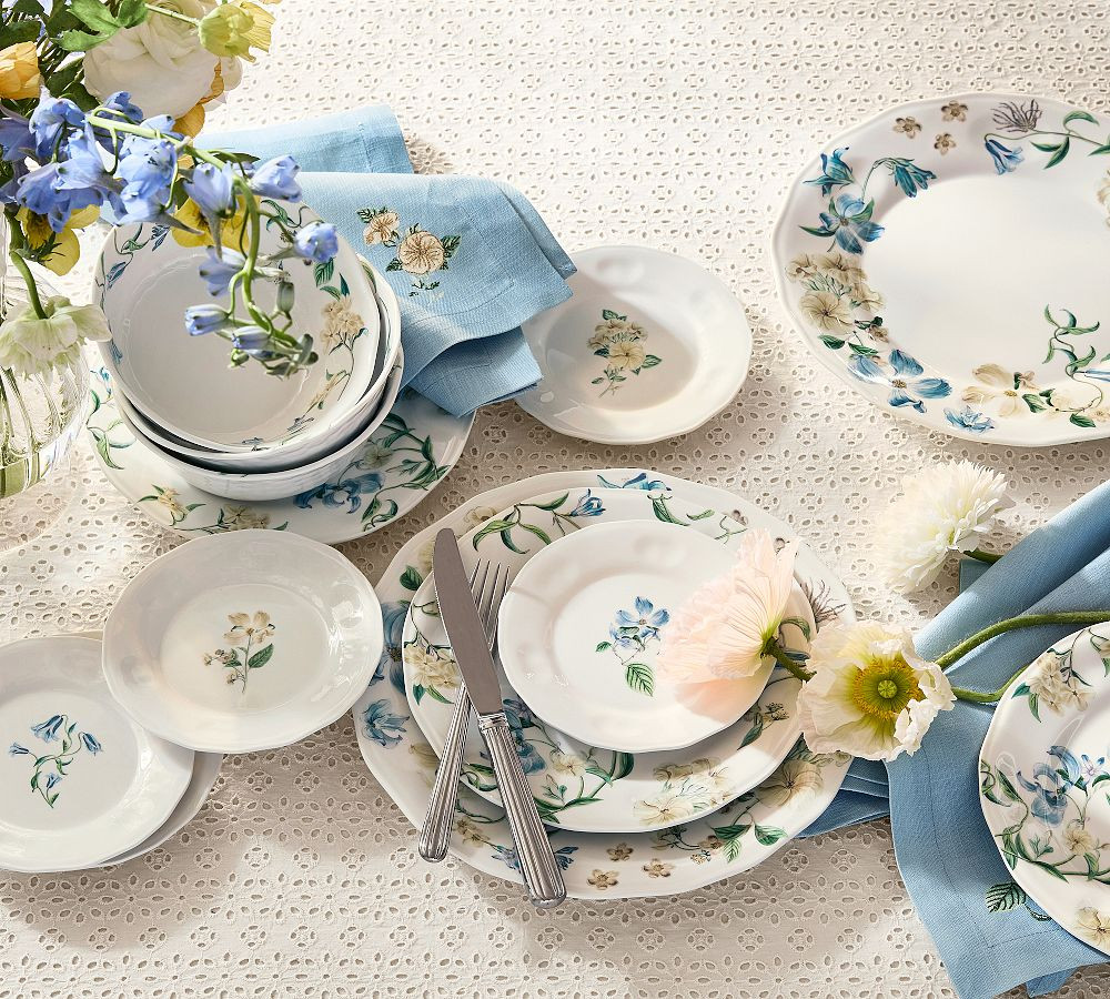 Monique Lhuillier Sumer Blossom Outdoor Dinner Plates - Set of 4 | Pottery Barn (US)