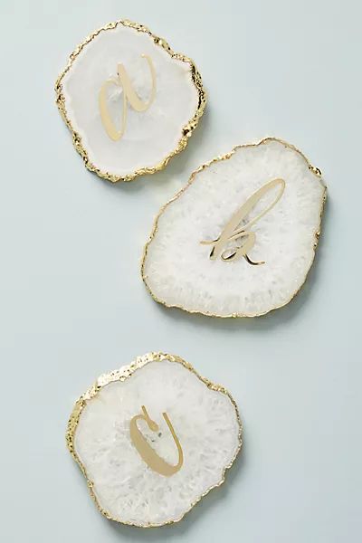 Monogram Agate Coaster | Anthropologie (US)