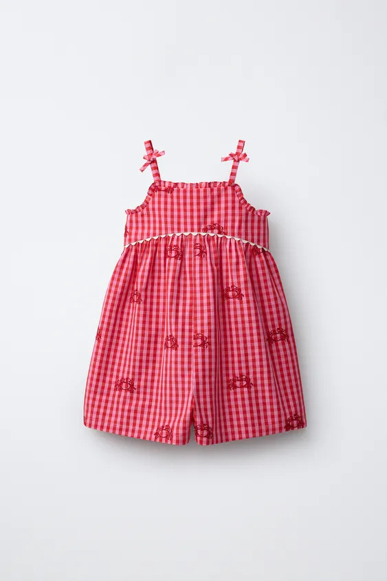 EMBROIDERED CRAB SHORT JUMPSUIT CASA LAWA X ZARA KIDS | Zara US
