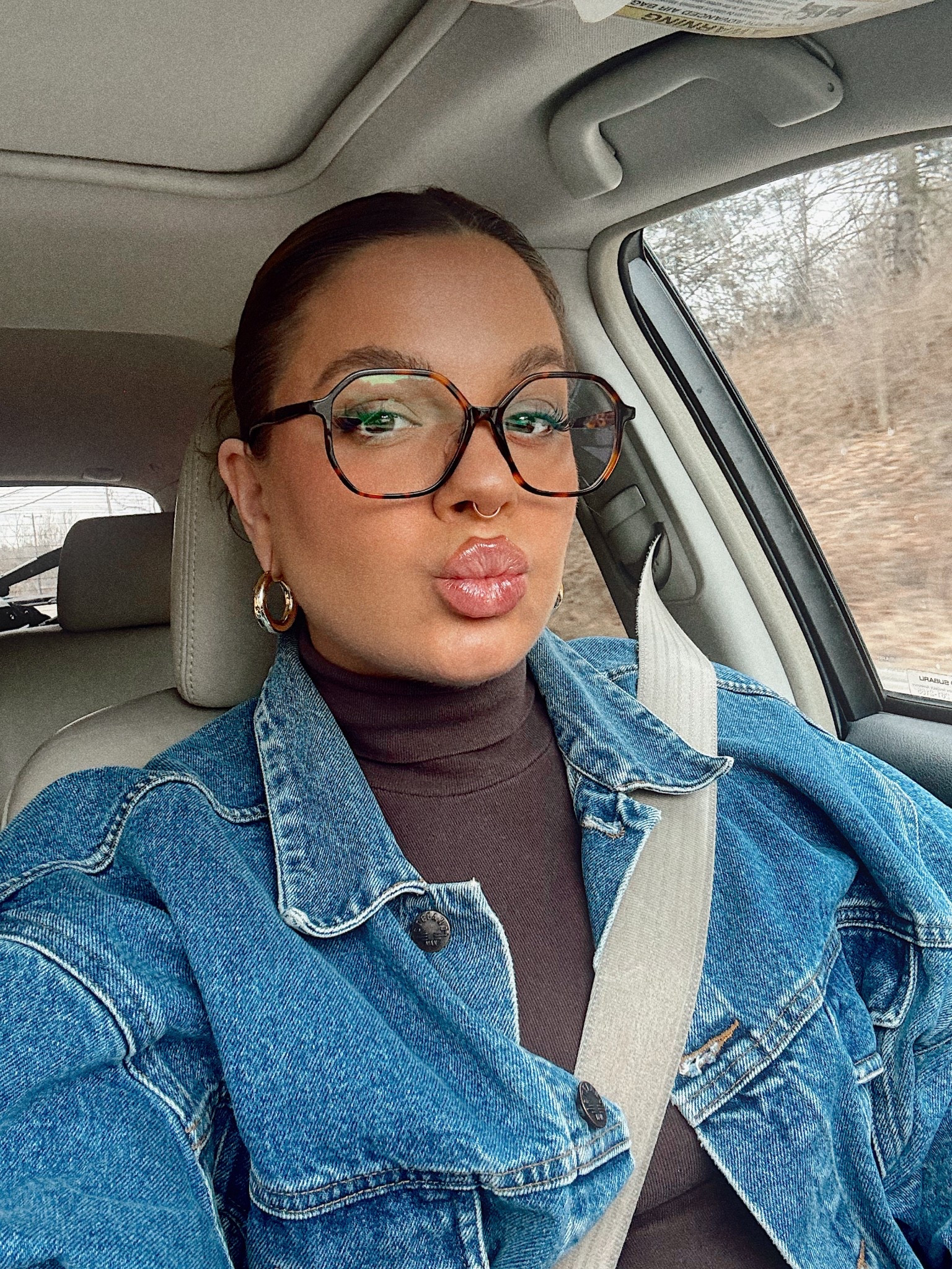 glasses are called crepe! denim jacket is thrifted but i linked a few other good ones! 

#LTKFindsUnder100 #LTKSeasonal #LTKFindsUnder50