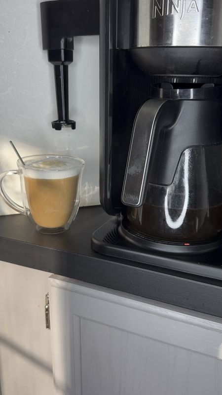 Double wall glass coffee mugs, ninja coffee bar