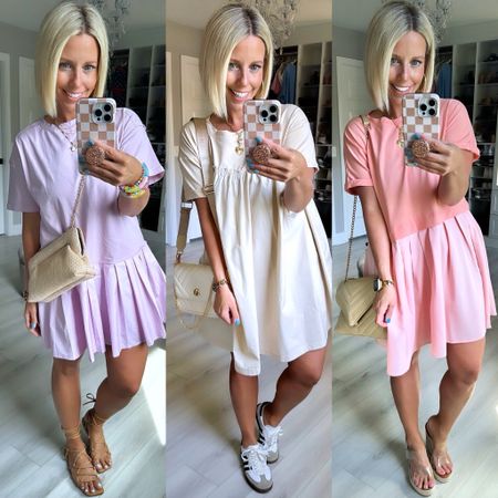 These @amazon dress are the perfect amount of causal meets girly!!!! Wearing my true size small in all 3 and they run roomy!

#LTKFindsUnder50 #LTKSeasonal #LTKStyleTip
