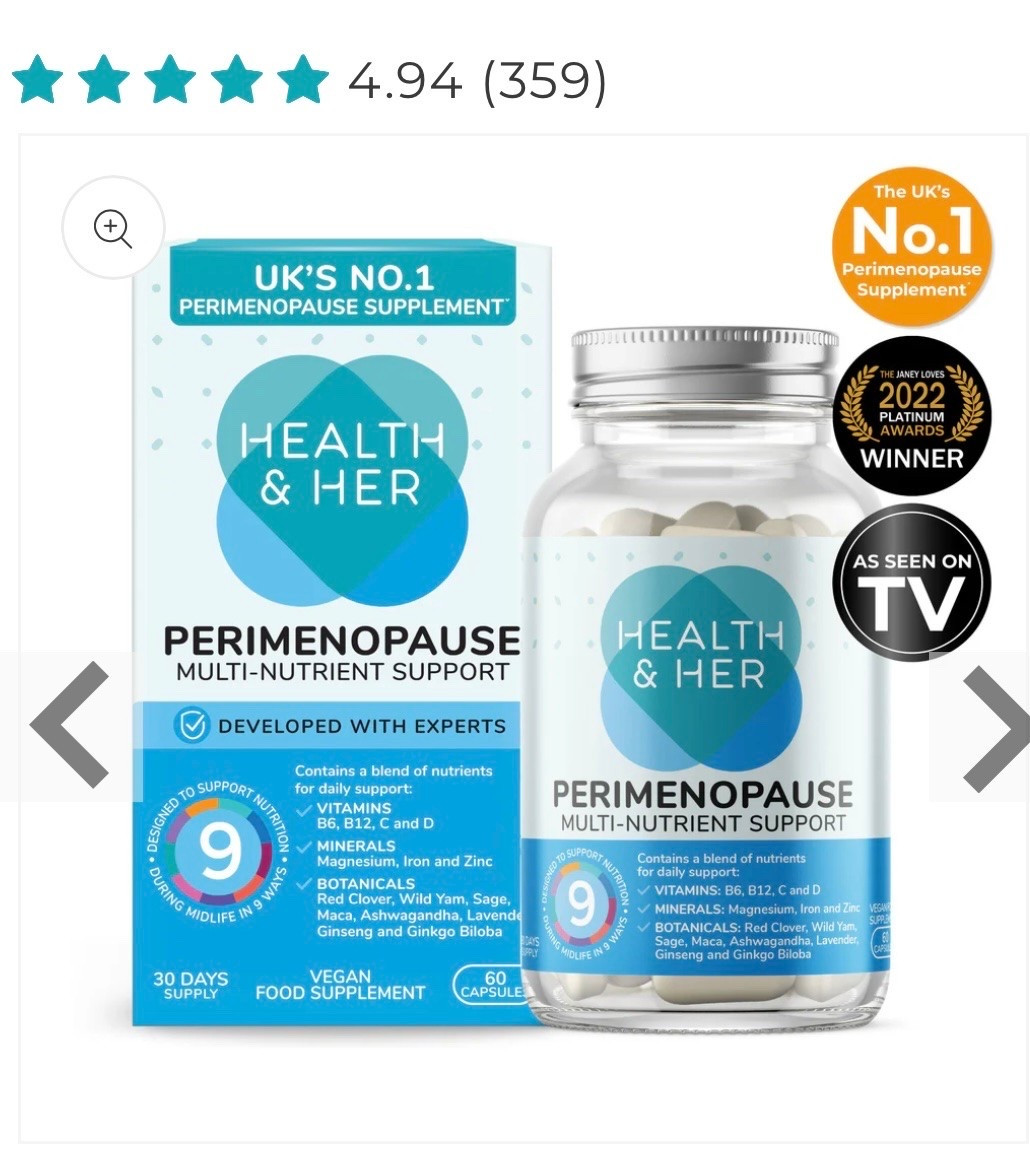 PERIMENOPAUSE! 
I Can’t recommend these enough I fell out of the routine of taking them and oh do I know about it, starting them back immediately

#LTKuk