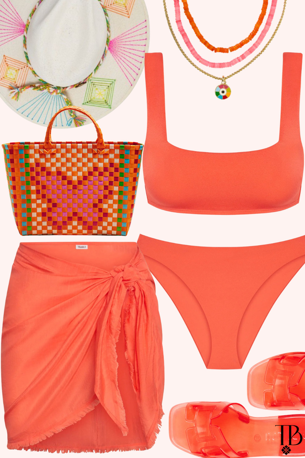 Coral coastlines & colorful vibes 🧡🌴 The ultimate tropical poolside look with a pop of fun ✨ #LTKsummer #BeachVacation #ResortStyle #ColorfulFashion #PoolsideLook
 

 