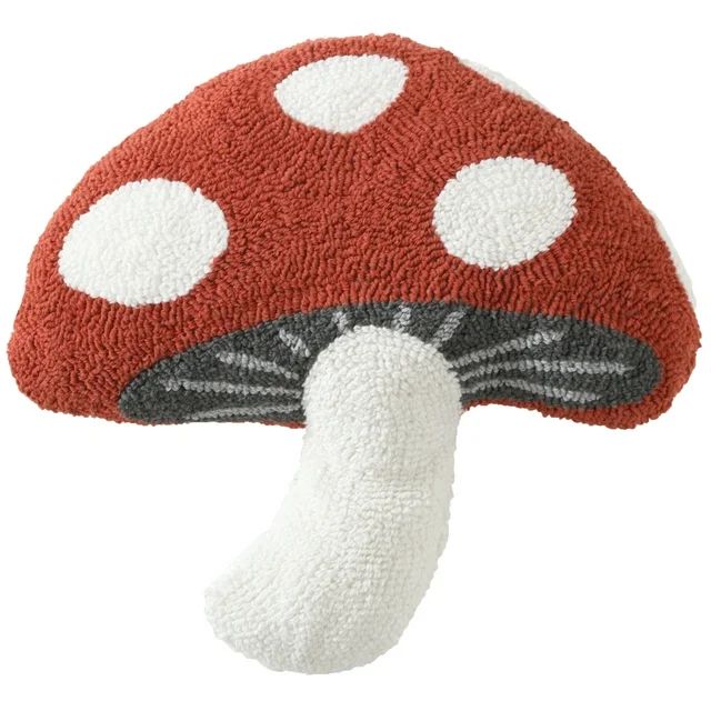 Mainstays 17" x 17" Mushroom Decorative Pillow, Canyon Red - Walmart.com | Walmart (US)