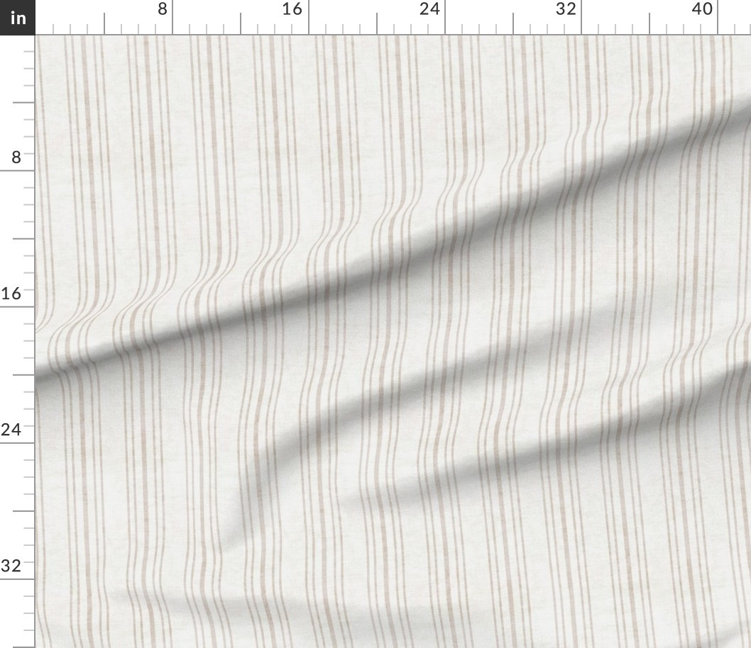 AEGEAN MULTI SIMPLE TICKING STRIPE JUTE Fabric | Spoonflower | Spoonflower