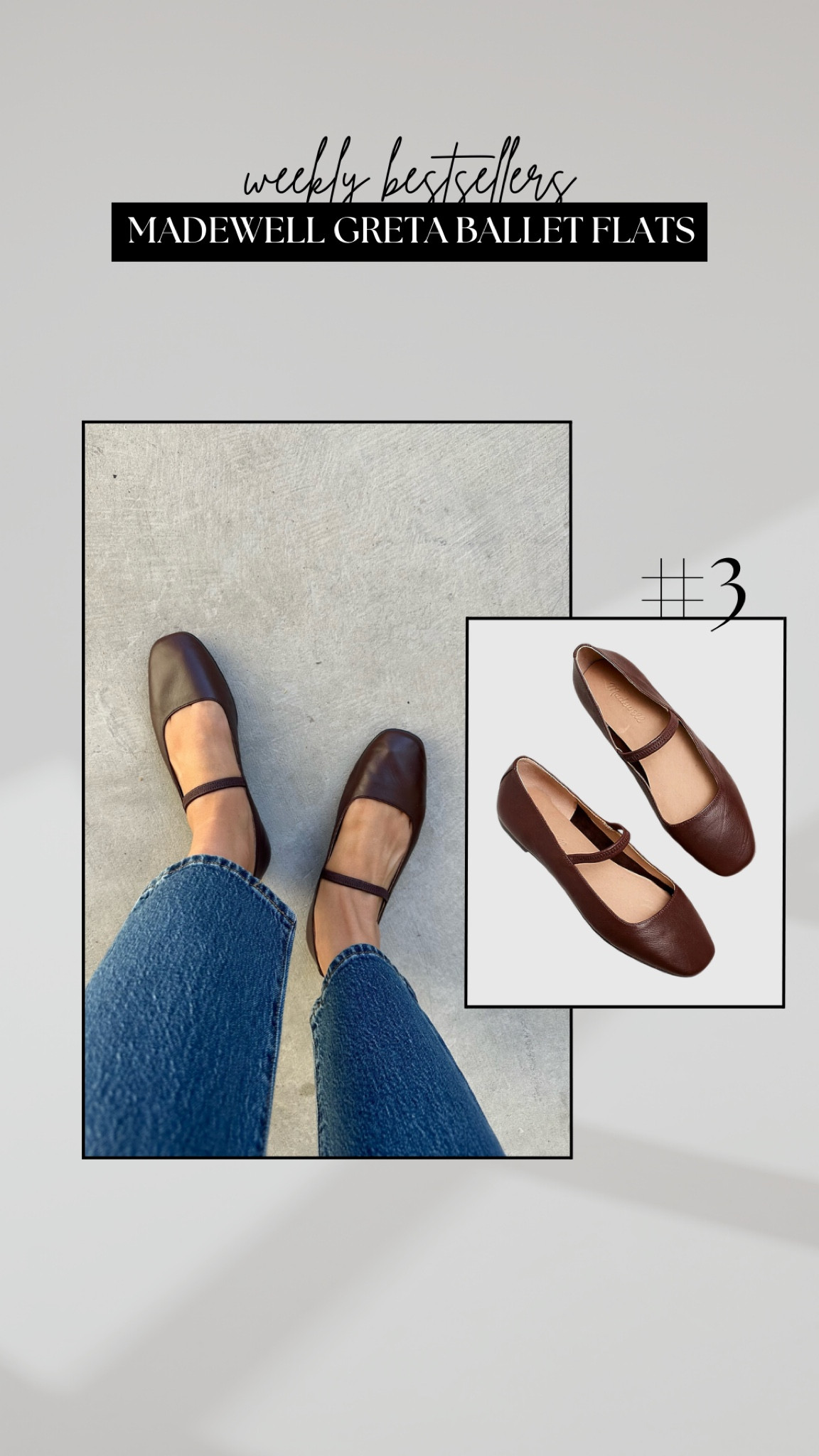 #3 bestseller: Madewell Greta ballet flats 

• available in several colors + patterns 
• very comfortable and simple 

#LTKSeasonal #LTKShoeCrush