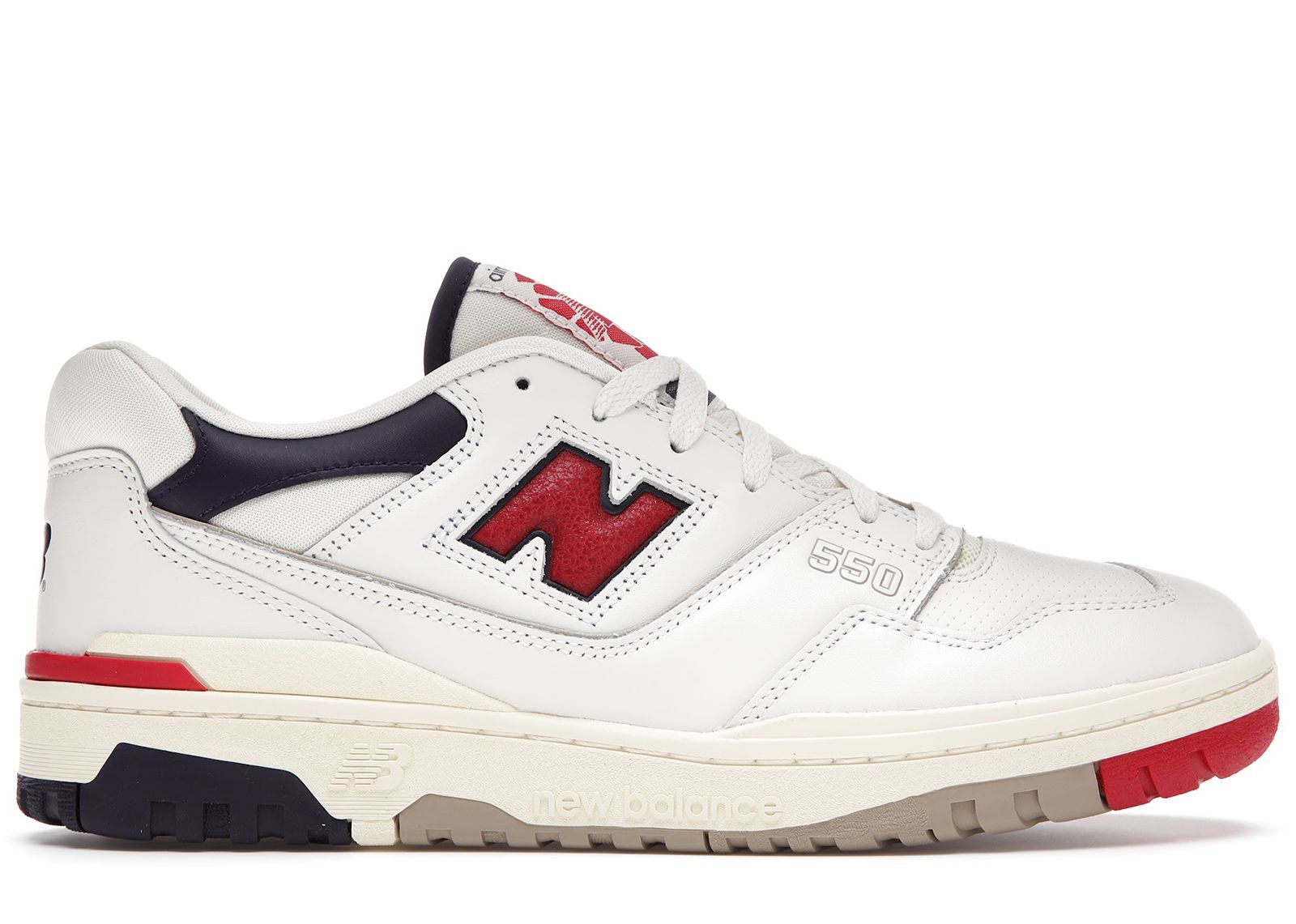 New Balance 550 Aime Leon Dore White Navy Red | StockX