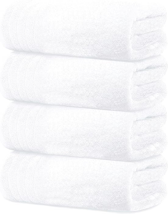 Tens Towels Pack of 4 Extra Large Bath Towels 30 x 60 Inches, 100% Cotton, Larger & Lighter Weigh... | Amazon (US)