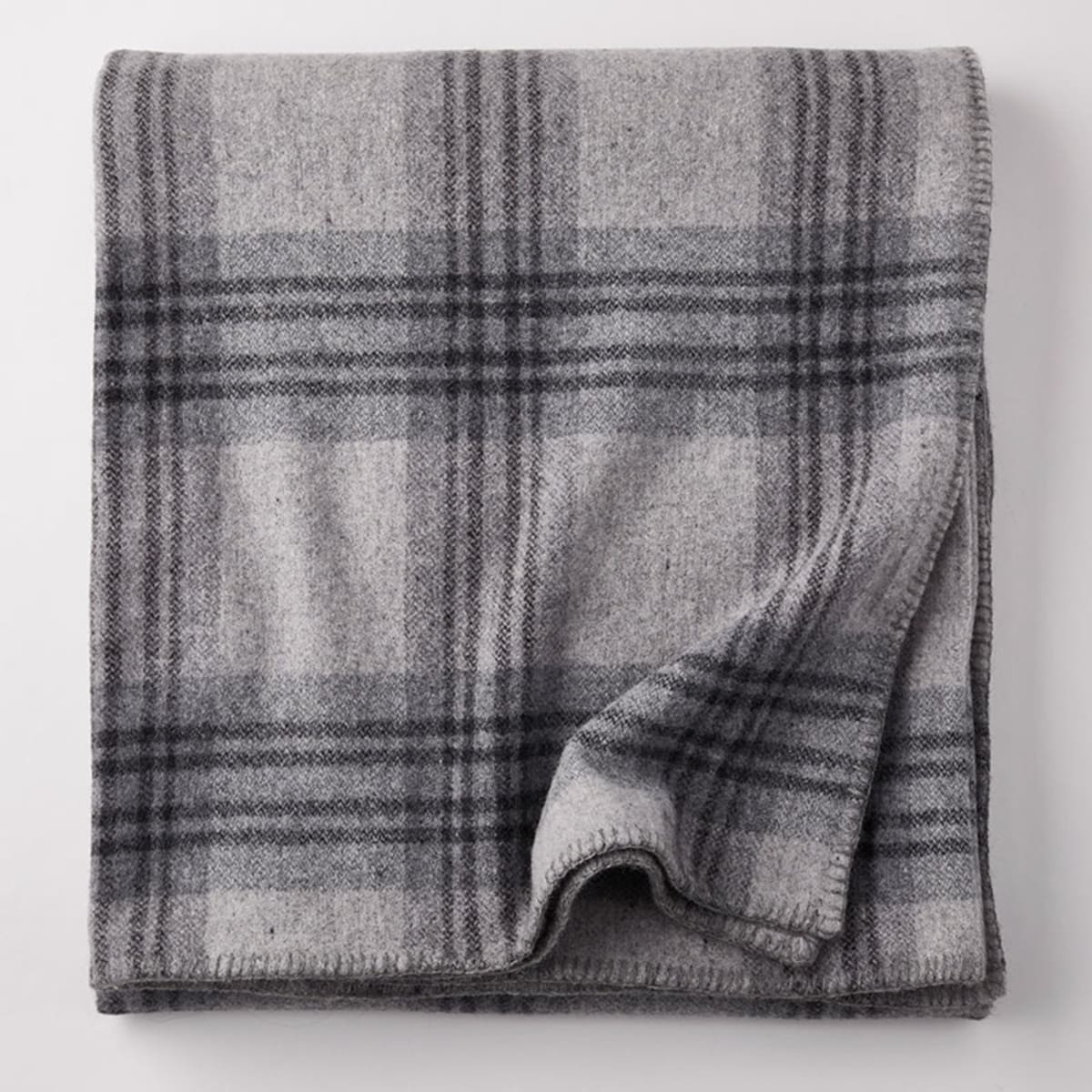 Ledge Plaid Merino Wool Blanket | The Company Store